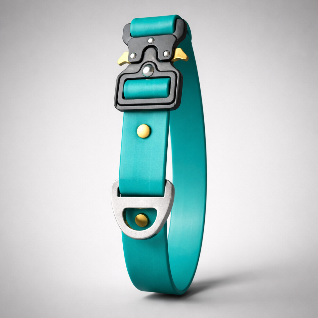 Waterproof PVC Dog Collar with Metal Buckle | Adjustable Pet Collar
